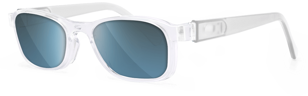 crystal clear sunglasses temples